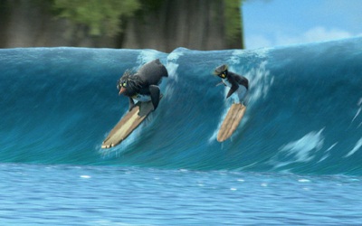 Tučňáci na prknech